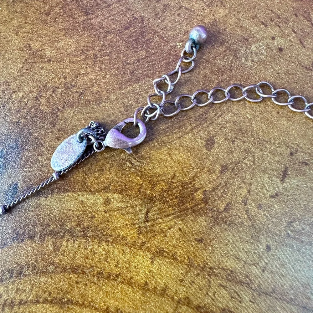 Lia Sophia necklace rose gold tone with iridescent and pink accents ‘sashay’ - Picture 4 of 4